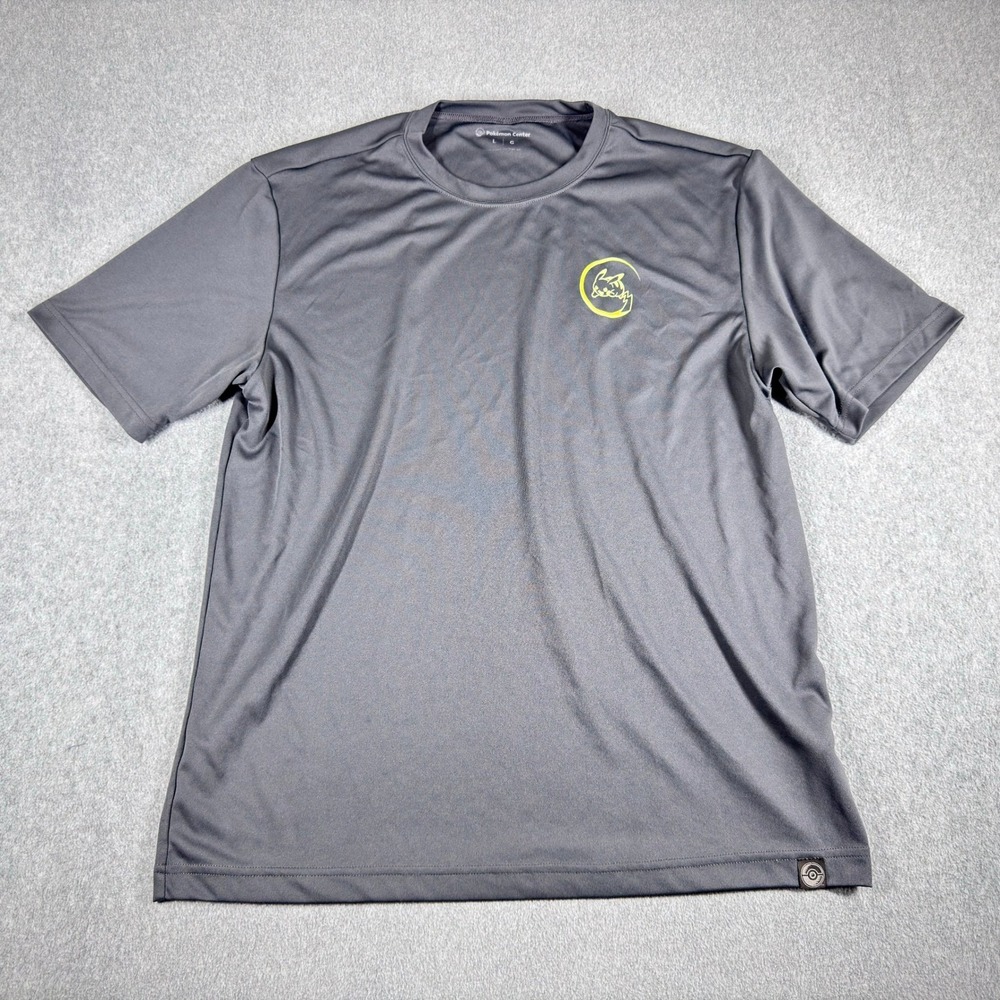 Pokemon Center Pikachu Relaxed Fit Crew Neck T-Shirt‎ Adult L Gray